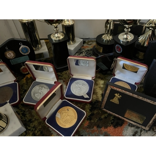 48 - Selection of dance trophies and medals