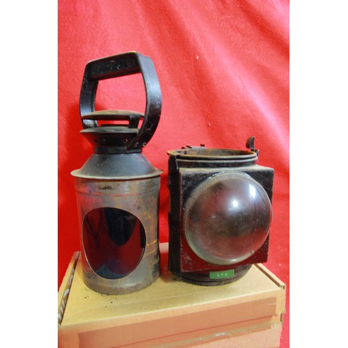 207 - A British Railways Railway lamp in a fair used condition