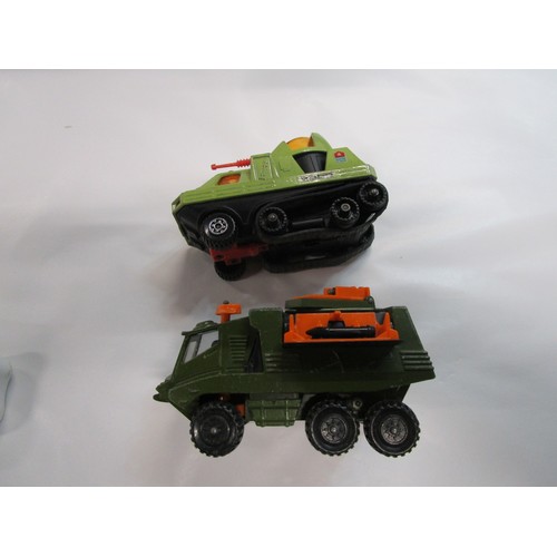 264 - Matchbox K18 Missle launcher and a Match box Space Adventure 2000 tracked gunship vehicle (Manufactu... 