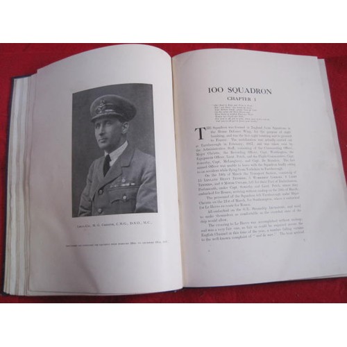 35 - The Annals of 100 Squadron, Burge, Major C Gordon. Herbert Reiach Ltd, London, 1919, 1st Edition. Gi... 