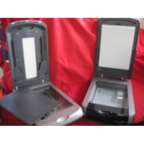 104 - A pair of Epson high quality photographic scanners with backlit tops for slide and negative scanneri... 