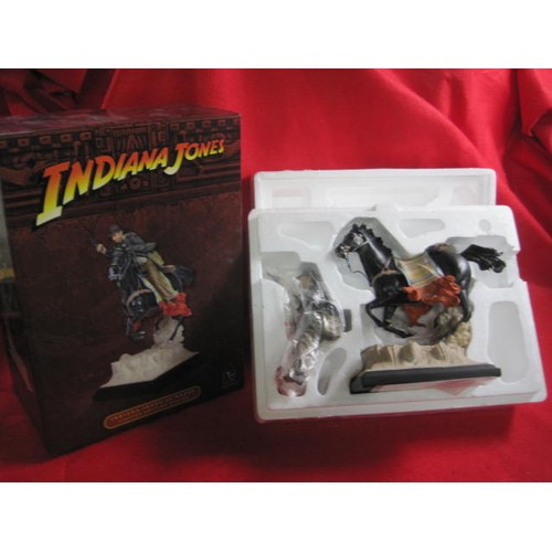 187 - A large Indiana Jones on Horse Limited Edition Statue by Gentle Giant, boxed and mint