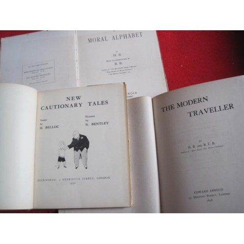 42 - Belloc, Hillaire: The Modern Traveller, pub. Edward Arnold, London 1898 1st Ed, marked 'Verses by HB... 