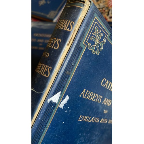 17 - Cathedrals, Abbeys & Churches of England & Wales, Bonney TG, pub Cassell & Co London 1874, in 5 volu... 