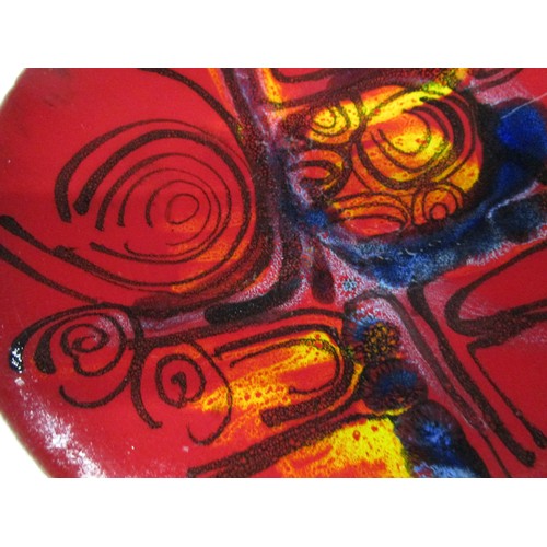 39 - A very unusual Poole Pottery 8inch taza style plate ie slight curve just like the studio pieces shap... 