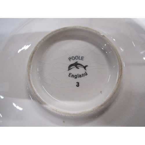 39 - A very unusual Poole Pottery 8inch taza style plate ie slight curve just like the studio pieces shap... 