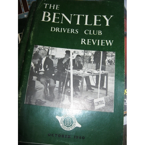 9A - A selection of automotive magazines including early 1960's copies of the Bentley Drivers Club Review... 