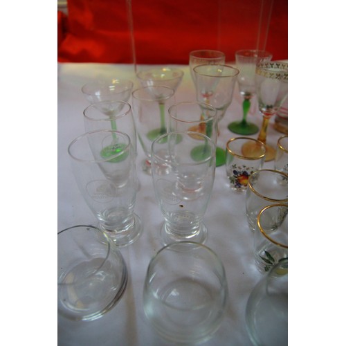 47 - x2 boxes of vintage glassware, including Babycham