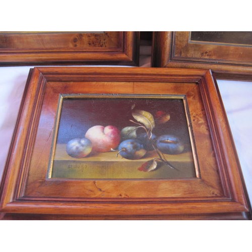 1 - A trio of framed Still Life Fruit