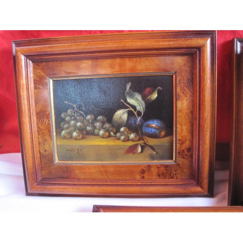 1 - A trio of framed Still Life Fruit