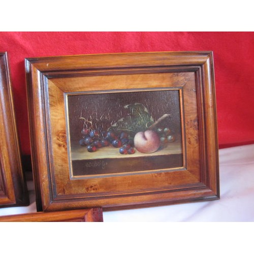 1 - A trio of framed Still Life Fruit