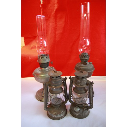 110 - x4 Paraffin Lamps