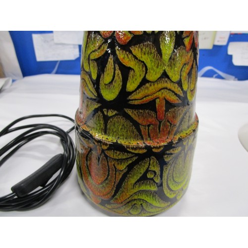 55 - Poole Pottery Aegean lamp base in a hard to find shape .
Fully rewired to BS EN 60598 standards