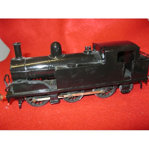 157 - O gauge possible Bonds Leeds  LNWR LMS 0 6 2 3 rail tank loco in black livery
fully tested runs well