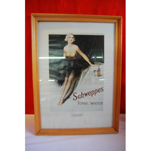 4 - 'Schweppes Tonic' poster, plus train picture