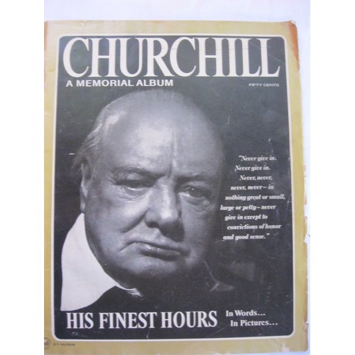 22 - Winston Churchill interest - An extremely rare copy of a pulped Newsweek cover featuring the death o... 