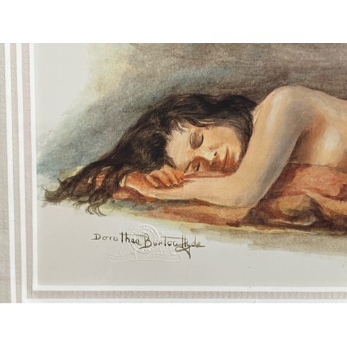 5 - Two Limited Edition female nude prints by Dorothea Buxton Hyde.
Well framed approximately 112