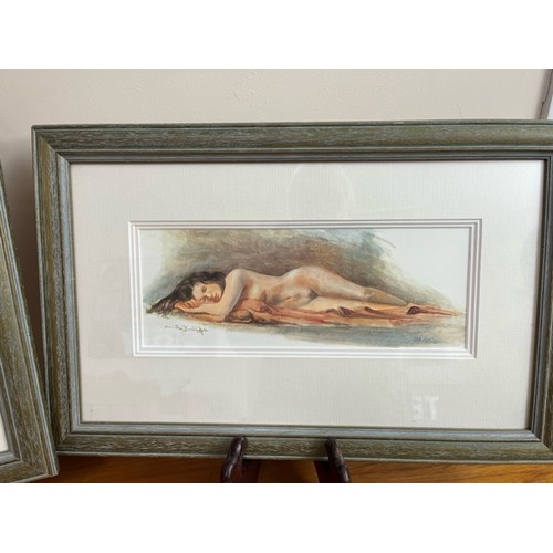 5 - Two Limited Edition female nude prints by Dorothea Buxton Hyde.
Well framed approximately 112