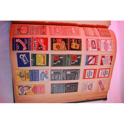 142 - A folder containing antique and vintage US matchbook covers