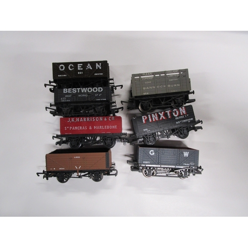 13 - A selection of oo gauge model railway open  wagons to include Bestwood iron works, Ocean, Pinxton co... 