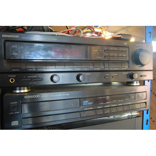 130 - Kenwood two-stack system, with Kenwood speakers