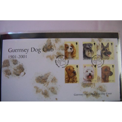 138 - A collection of 3 albums of Guernsey First Day Covers and several sheets of Guernsey stamps