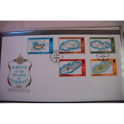 134 - A collection of 3 albums of Guernsey First Day Covers