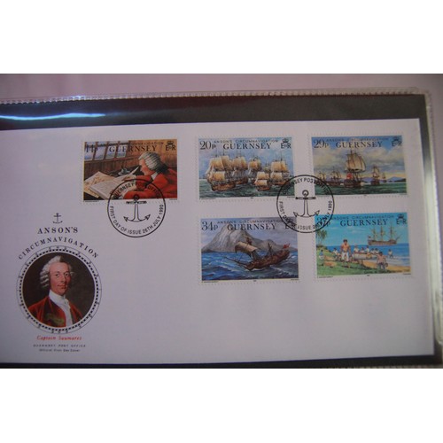 134 - A collection of 3 albums of Guernsey First Day Covers