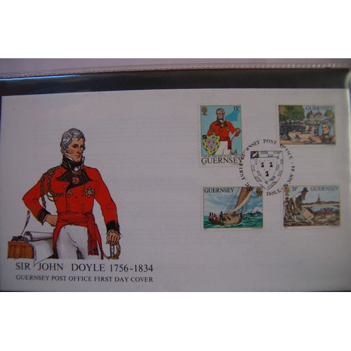 134 - A collection of 3 albums of Guernsey First Day Covers