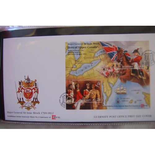 134 - A collection of 3 albums of Guernsey First Day Covers