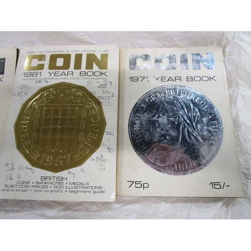 17 - Three  Coin Year Books compiled by the staff od Coin Monthly.

The years are 1971,1974 and 1981.

Al... 