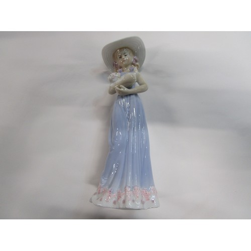 22 - A boxed figurine of a young lady holding a Cat.

The figurine is from the Porcelain Collection exclu... 