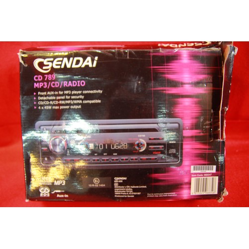 9 - Sendsai car CD Player in original packaging