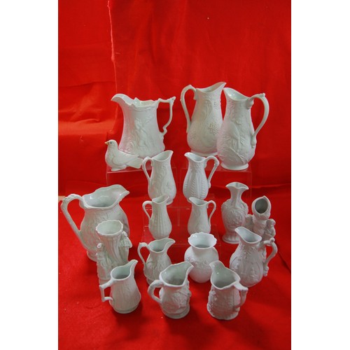 15 - A large selection of Porthmeirion Parian ware over 18 pieces , all in good order