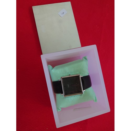 94 - Slimline Storm Square Watch, Cased, in good working order, requires battery