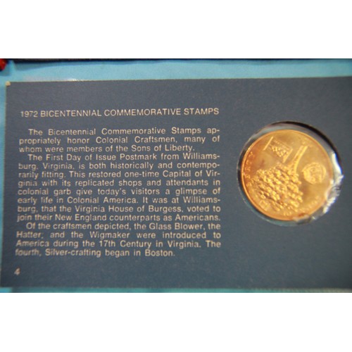 51 - A 1976 US BIcentennial Silver Uncirculated Set in original packaging plus a 1972 Bicentennial Commem... 