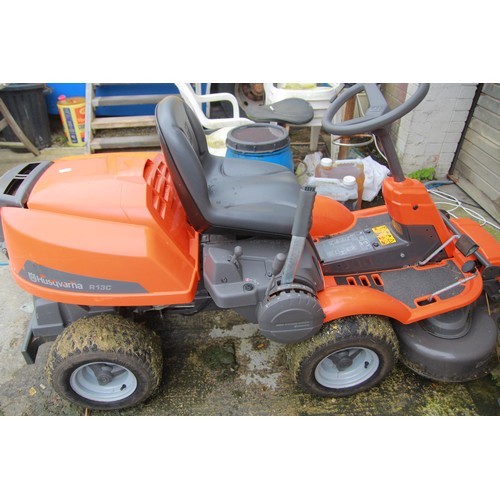 107 - A Husqvarna T13 AWD Ride-on Lawnmower, recently serviced, in full working order