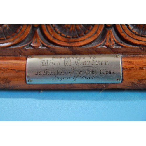 86 - A plaque affixed to the front of this Double inkwell dates it to 1880s with two ink containers and a... 