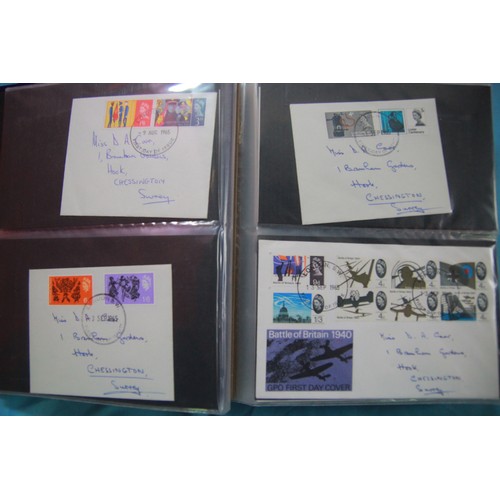 81 - x3 albums of FDC (1950's to 1990's), plus a selection of blank FDC envelopes