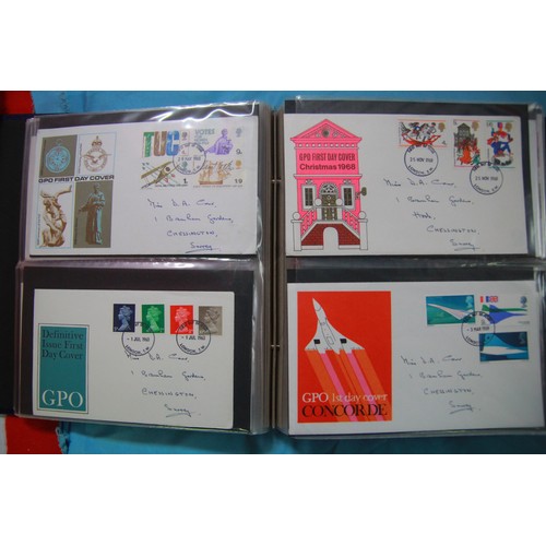 81 - x3 albums of FDC (1950's to 1990's), plus a selection of blank FDC envelopes