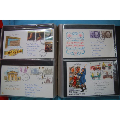 81 - x3 albums of FDC (1950's to 1990's), plus a selection of blank FDC envelopes