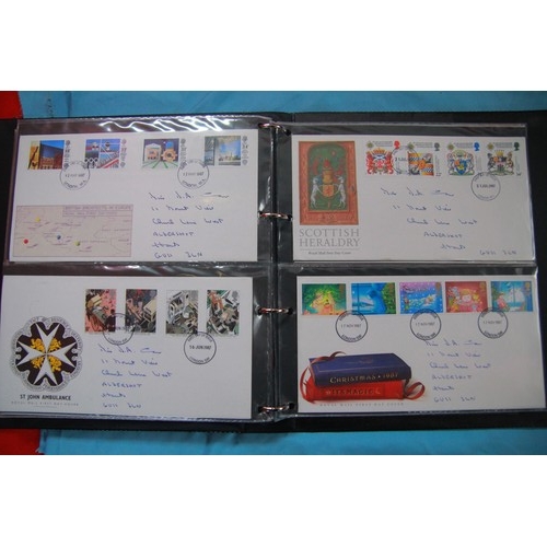 81 - x3 albums of FDC (1950's to 1990's), plus a selection of blank FDC envelopes