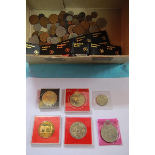 42A - Box of GB coinage, including Commemorative Crowns