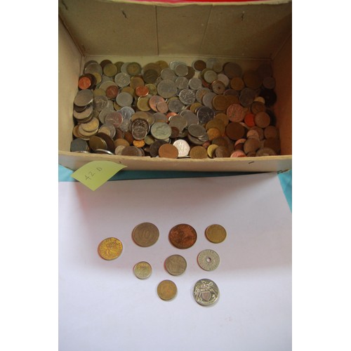 42D - Box of Foreign Coinage