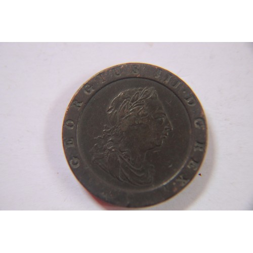 55 - A 1797 George III Cartwheel Tu'penny in good order, condition as per pictures