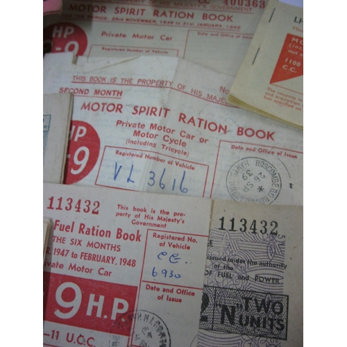 150 - An assortment of Ration, Clothing and Petrol Coupon Books including wartime, one stamped 28 Oct 1918... 