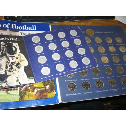 179 - A Shell Man in Flight coin set in folder, complete, from 1969 and an Esso FA Cup Centenary Medal Set... 