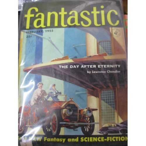 255 - 3 copies of Fantastic Science Fiction, February 1955, October & December 1956, cover price 35c, in g... 