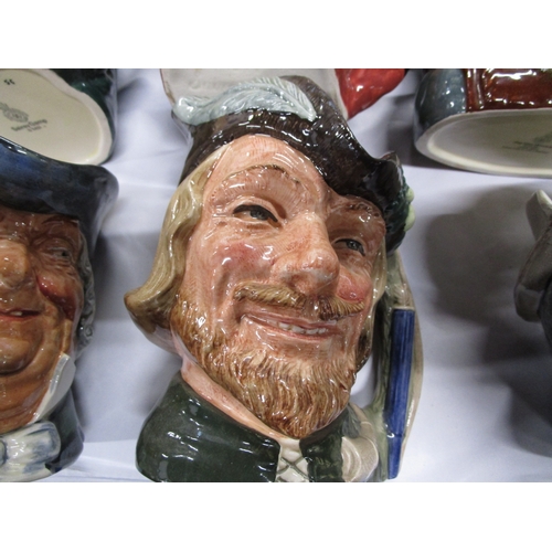 135 - 6 large Toby jugs 5 Royal Doulton 1 Beswick to include Robin Hood,The Poacher and Sairey Gamp etc
On... 