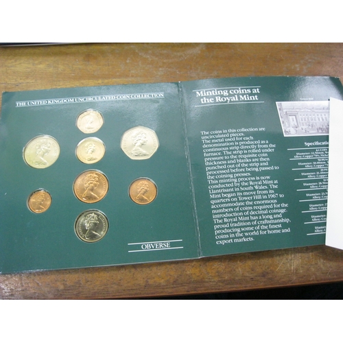 349 - A Benson & Hedges 'Pieces of Eight' UK Uncirculated Coin Collection 1983, complete, mark to folder c... 